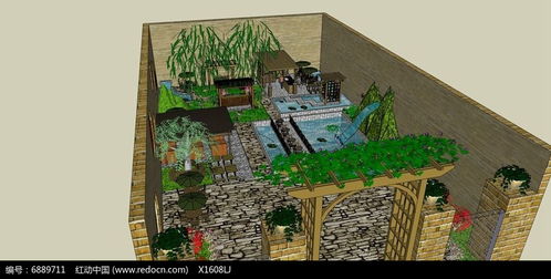 私家后花園景觀設(shè)計模型