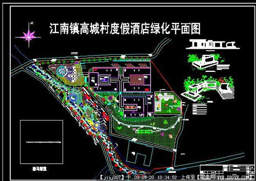 度假酒店景觀設計方案平面圖