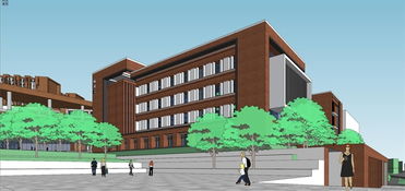 現代山地學校 融合建筑、景觀與自然的SU模型設計方案探索